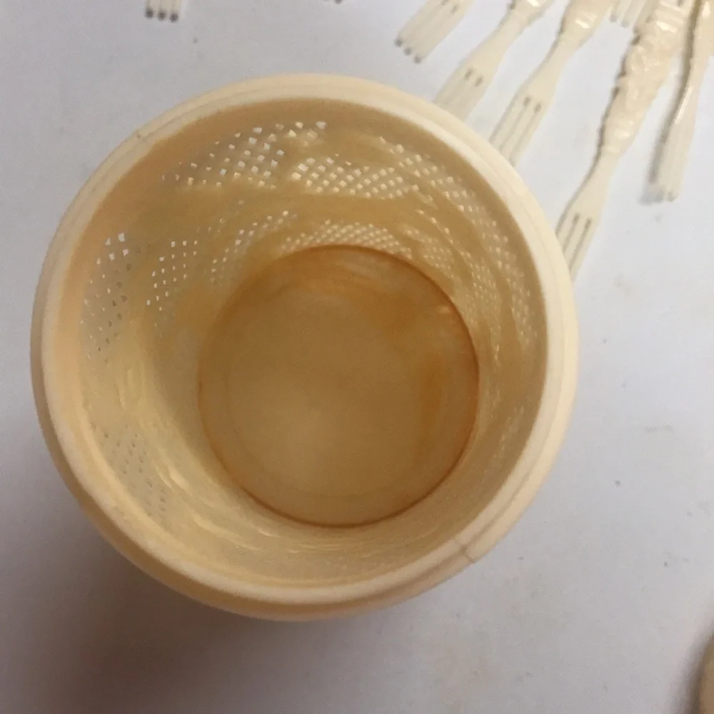 Cocktail Fork Lattice Canister Vintahe